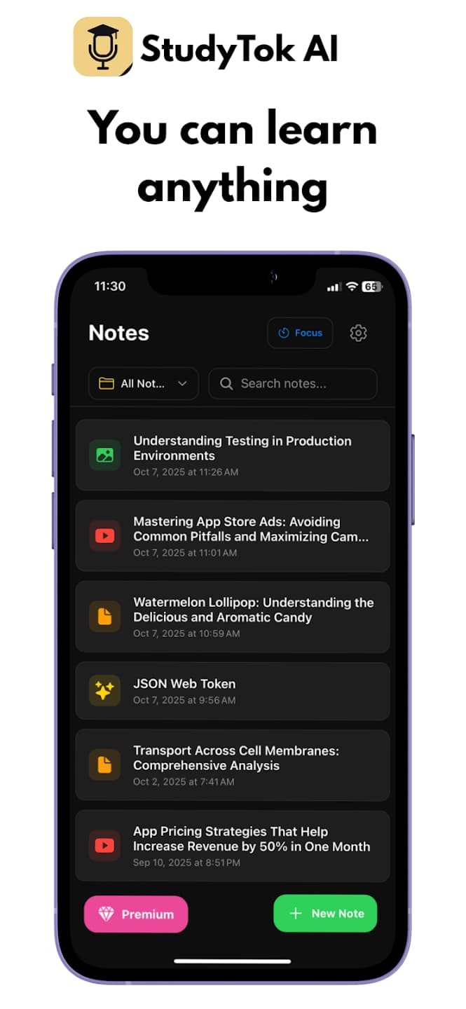 StudyTok AI - Your personal learning assistant